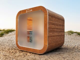 Mehr Privatsphäre bei der Garten Sauna SunCube Modell 2024