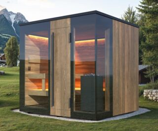 Ausführung mit Glas um die Ecke