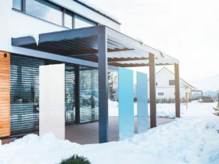 Knumox Design Glas Sichtschutz Polar
