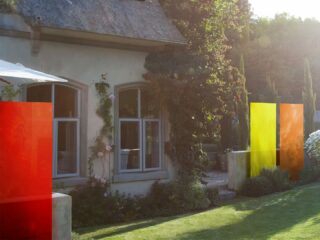 Knumox Design Glas Sichtschutz Summertime