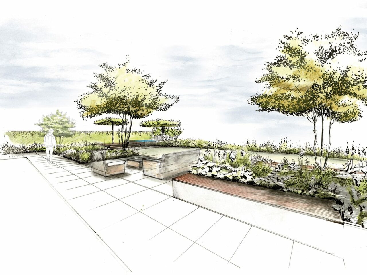 Visualisierung Terrasse