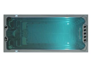 Swim Spa Iseo in Silber / anthrazit