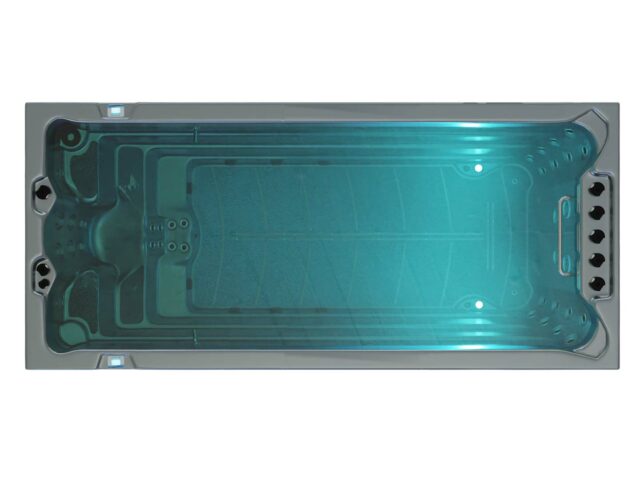 Swim Spa Iseo in Silber / anthrazit