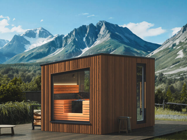 Gartensauna in den Bergen